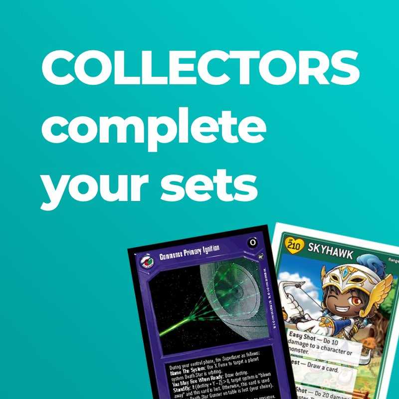 Collectors: Complete your sets